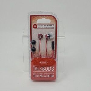 SENTRY TALK BUDS WITH IN-LINE MICS Brand New In Box Never Opened Red